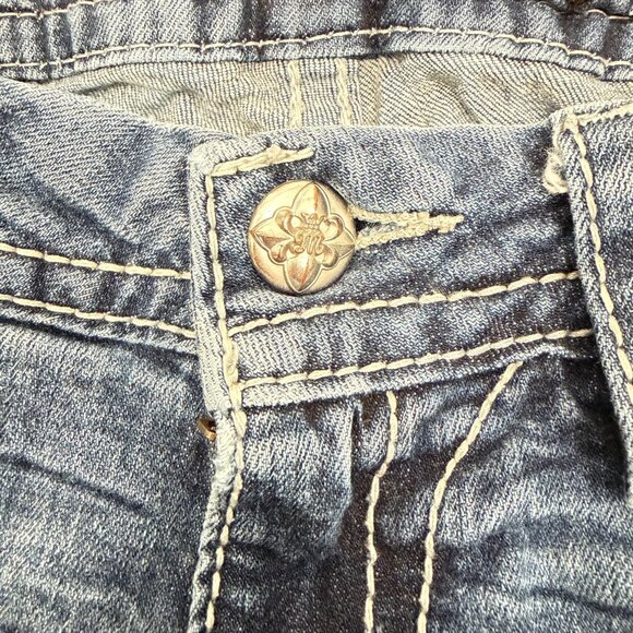 Miss Me Jeans Signature Boot (JE84628R) - Size 28 - Fleur De Lis Pockets - - Picture 11 of 13